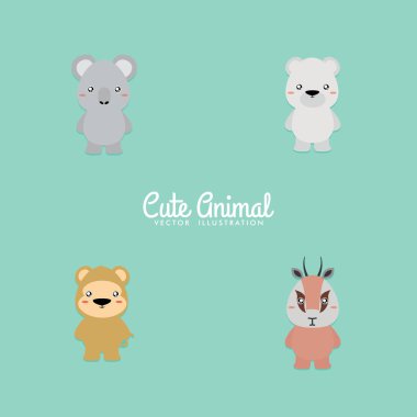 Sevimli çizgi film hayvanları