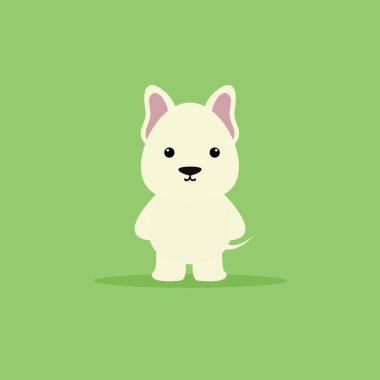 Cute karikatür köpek