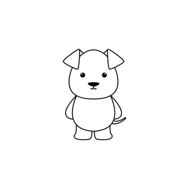 Cute karikatür köpek