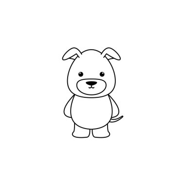 Cute karikatür köpek