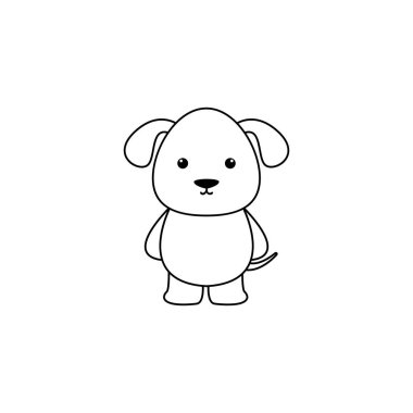 Cute karikatür köpek