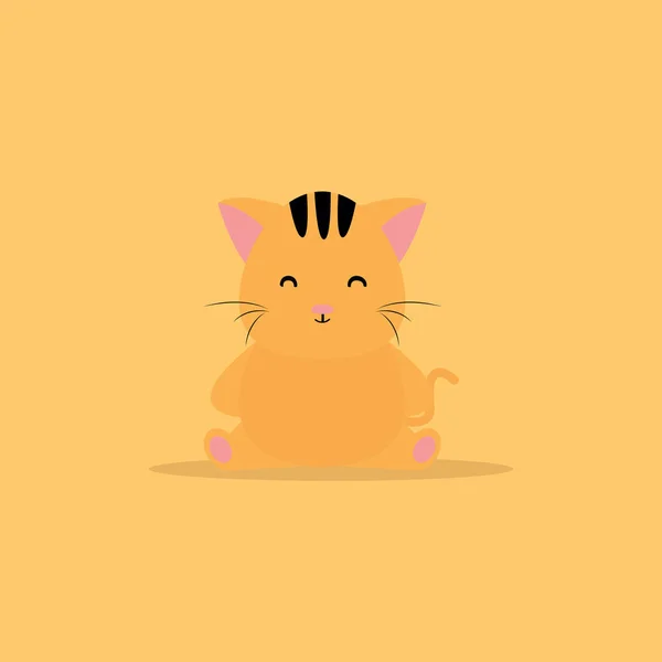 Roztomilá kreslená kočka — Stockový vektor