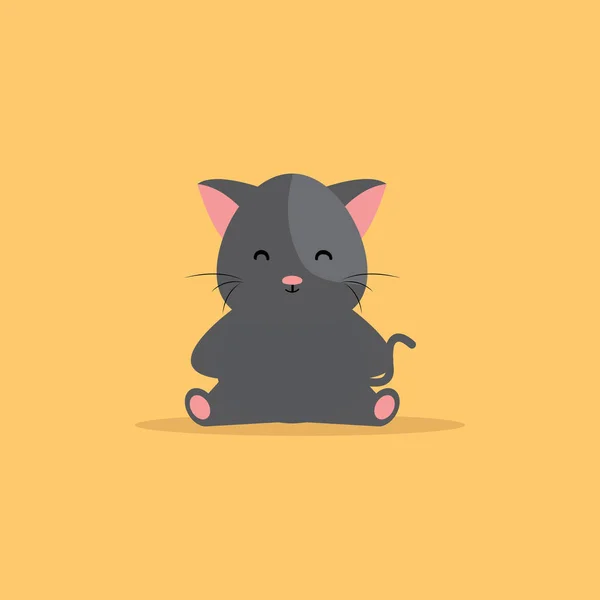 Leuke tekenfilm kat — Stockvector