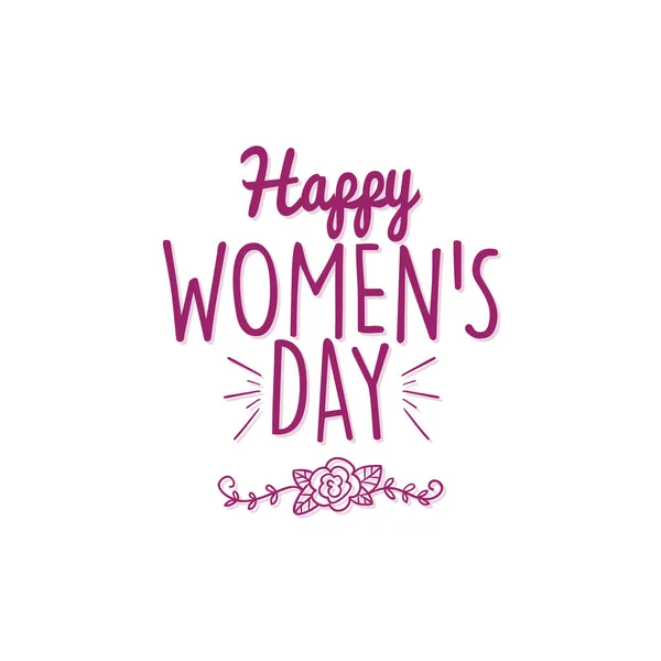 Dzień szczęśliwy kobiet — Wektor stockowy