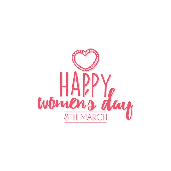 Feliz día de las mujeres — Vector de stock