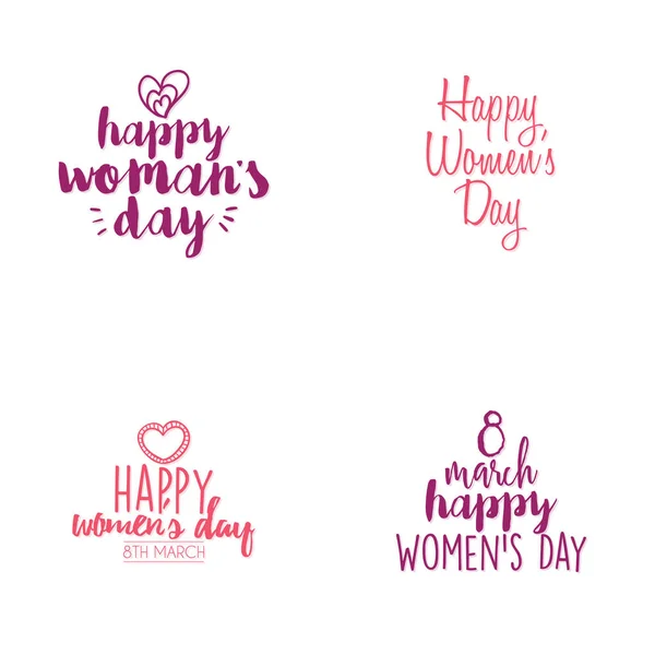 Dia de mulheres felizes — Vetor de Stock