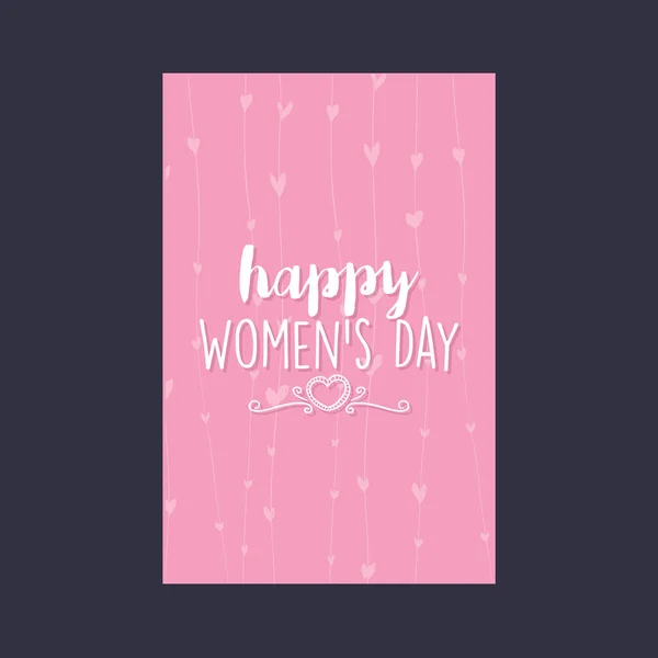 Feliz día de las mujeres — Vector de stock