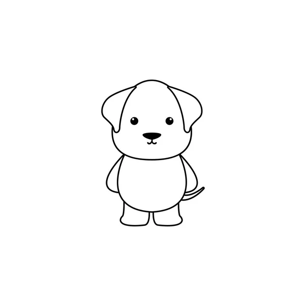 Mignon chien de dessin animé — Image vectorielle