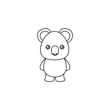 sevimli çizgi koala