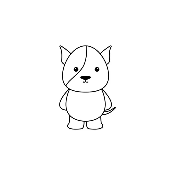 可爱卡通狗 — 图库矢量图片