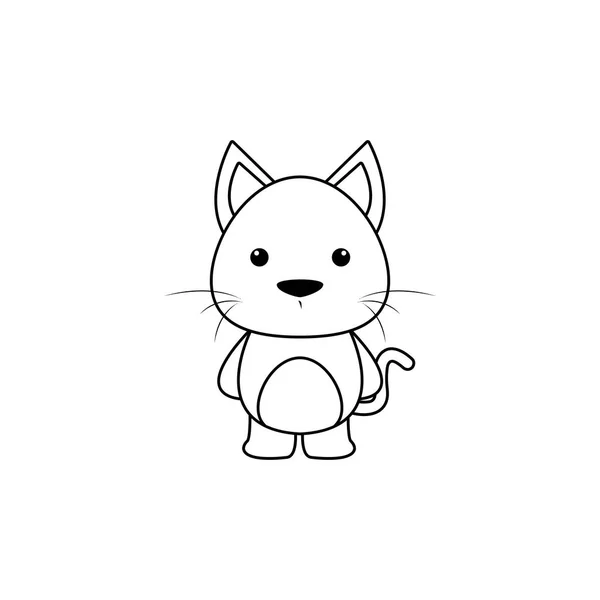 Cute Cartoon cat — Stock Vector