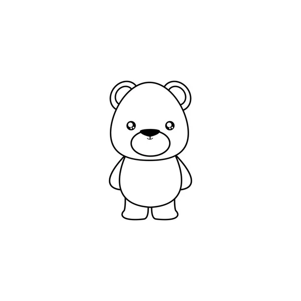 Cute Cartoon beaer — Wektor stockowy