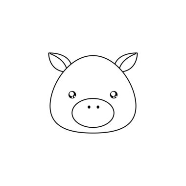 domuz çizim yüz