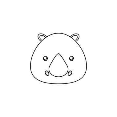 Gergedan çizim yüz