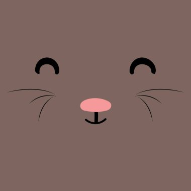 Karikatür kedi arka plan