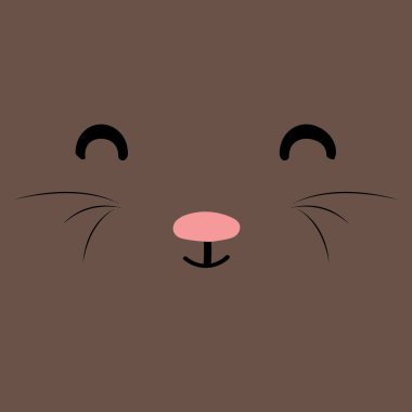 Karikatür kedi arka plan