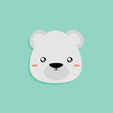 karikatür polar bear yüz