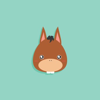 Çizgi film eşek yüz