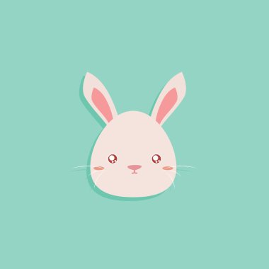 karikatür tavşan yüzü