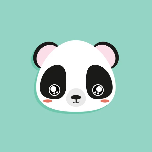 Panda karikatu — Stockový vektor