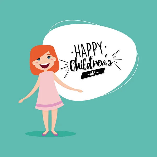 Happy Children day — Stock Vector