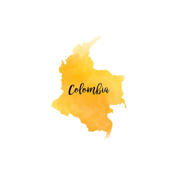 Abstract Colombia map — Stock Vector