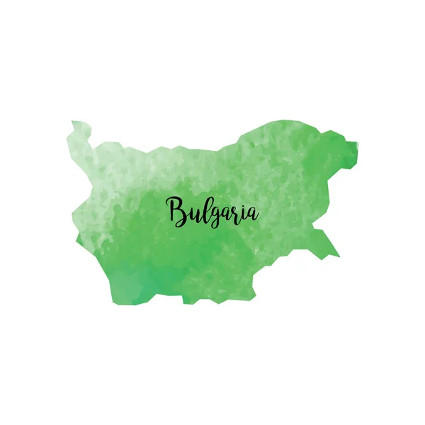 抽象的なブルガリア地図 — ストックベクタ