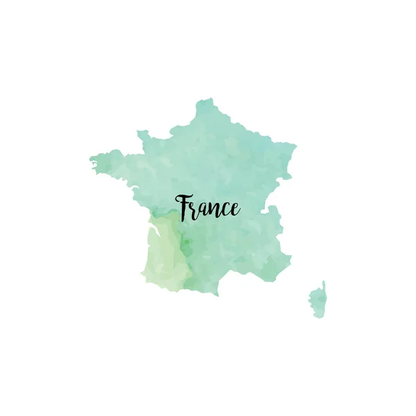 Abstrakt Frankrike karta — Stock vektor