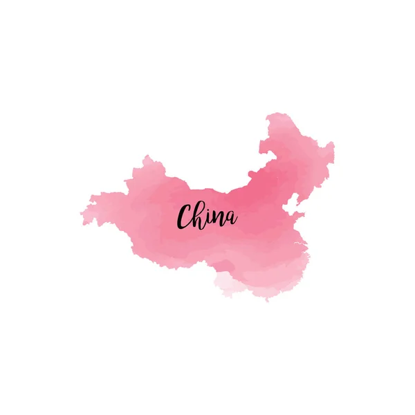 Résumé Carte de la Chine — Image vectorielle