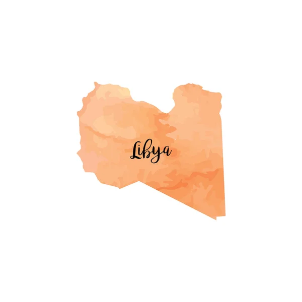 抽象的なリビアの地図 — ストックベクタ