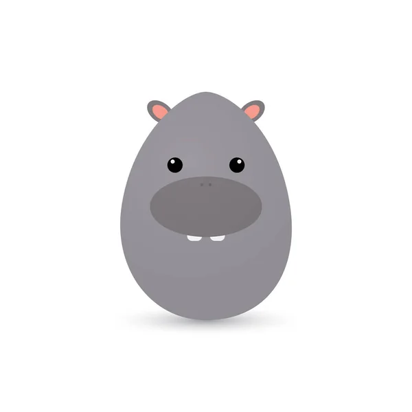 Easter Hippo Egg — Wektor stockowy