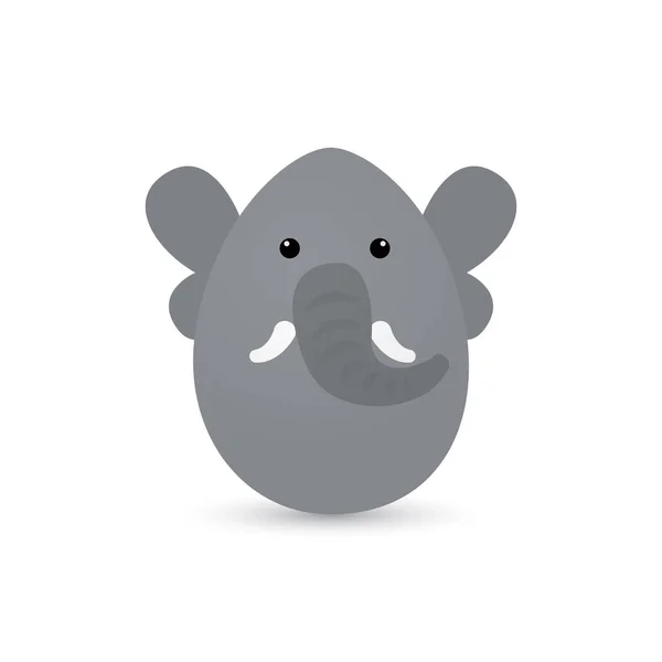 Elephant velikonoční vejce — Stockový vektor