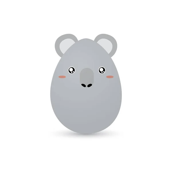 Oeuf koala de Pâques — Image vectorielle