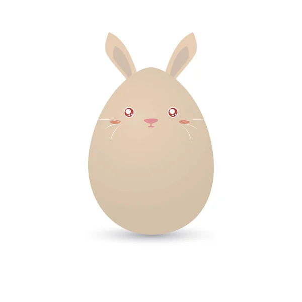 Huevo de conejo de Pascua — Vector de stock