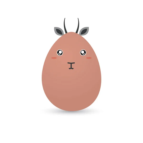 Gazelle Easter Egg — Stockvector