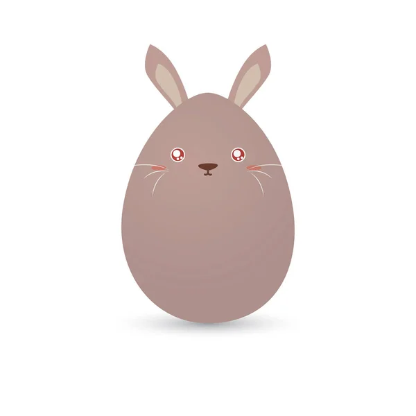 Huevo de conejo de Pascua — Vector de stock