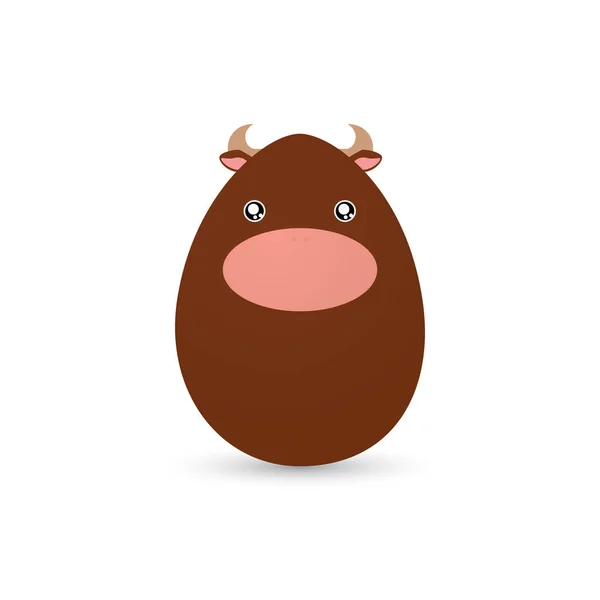 Пасхальное яйцо быка — стоковый вектор