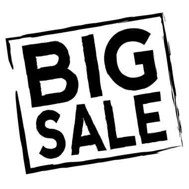 büyük bir indirim etiketi