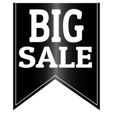 büyük bir indirim etiketi