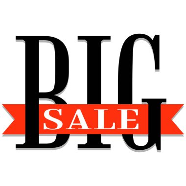 büyük bir indirim etiketi