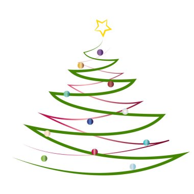 soyut Noel ağacı
