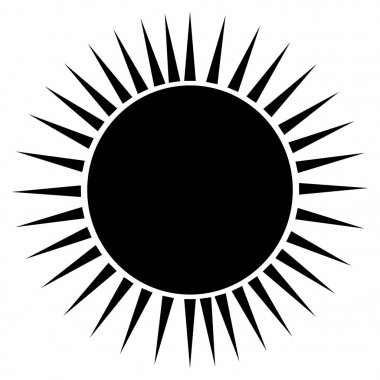 soyut güneş şekli