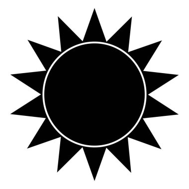 soyut güneş şekli