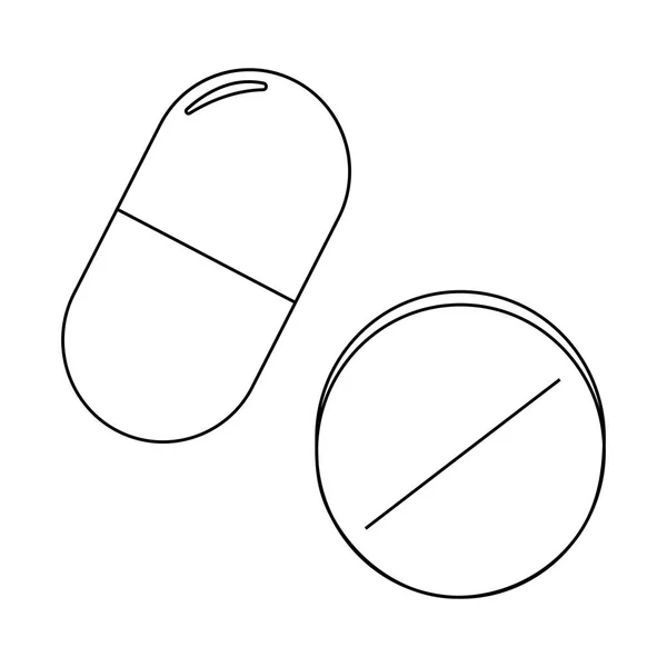 Symbole de contour médical — Image vectorielle
