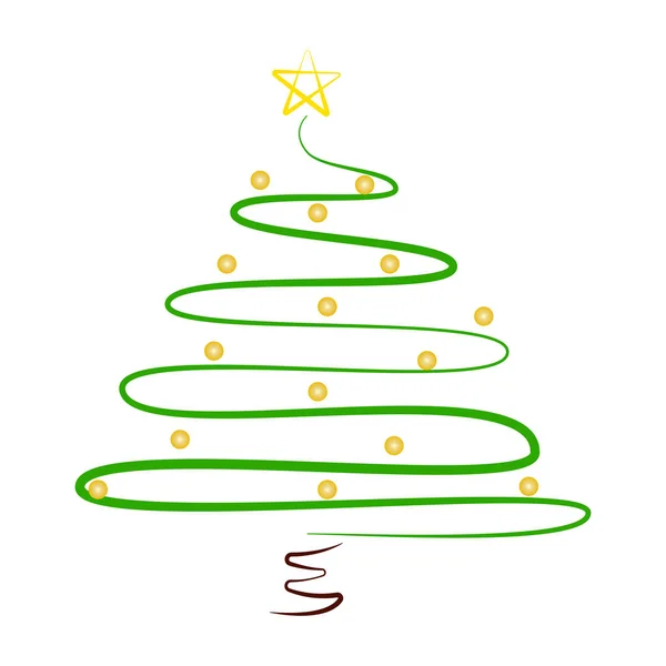 Árvore de Natal abstrata — Vetor de Stock
