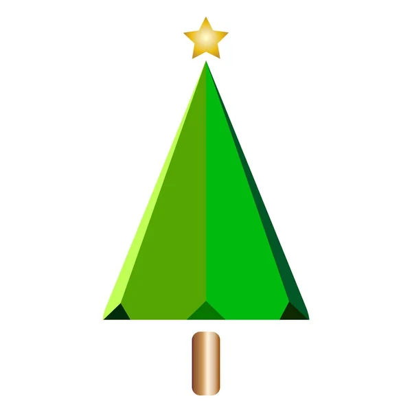 抽象的なクリスマス ツリー — ストックベクタ