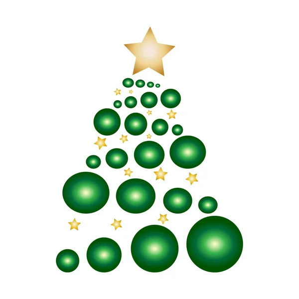 Abstract kerstboom — Stockvector