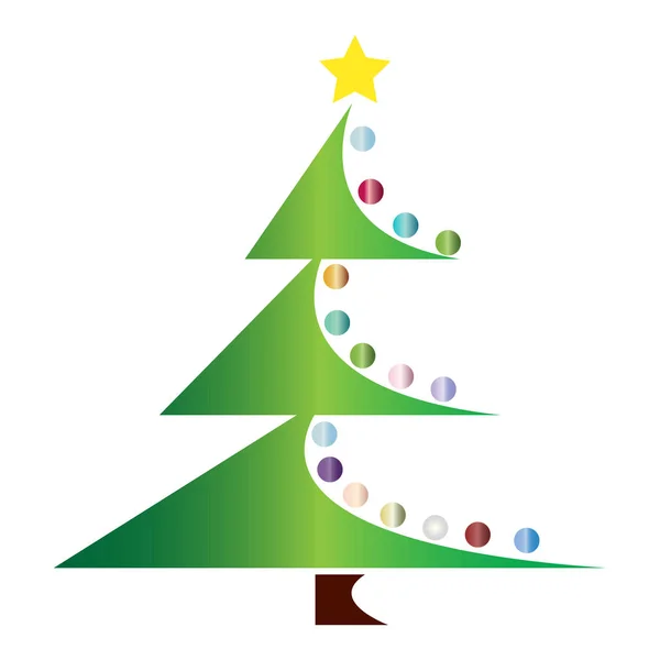抽象的なクリスマス ツリー — ストックベクタ