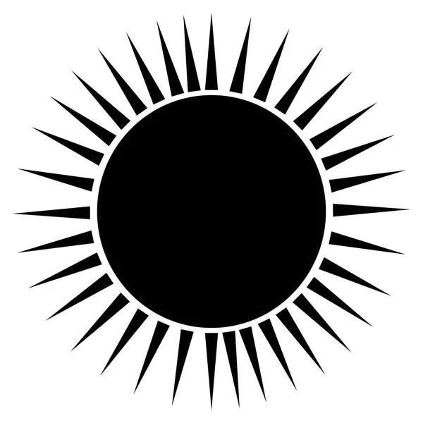Abstracte zon vorm — Stockvector