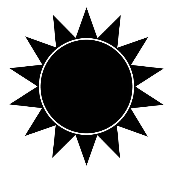 Forme abstraite du soleil — Image vectorielle